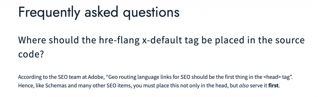 FAQ at the end of a blog post