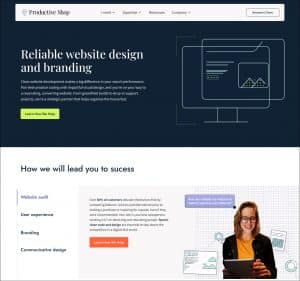 Example of a high fidelity wireframe