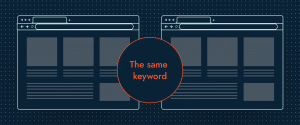 Two pages ranking for the same keyword example