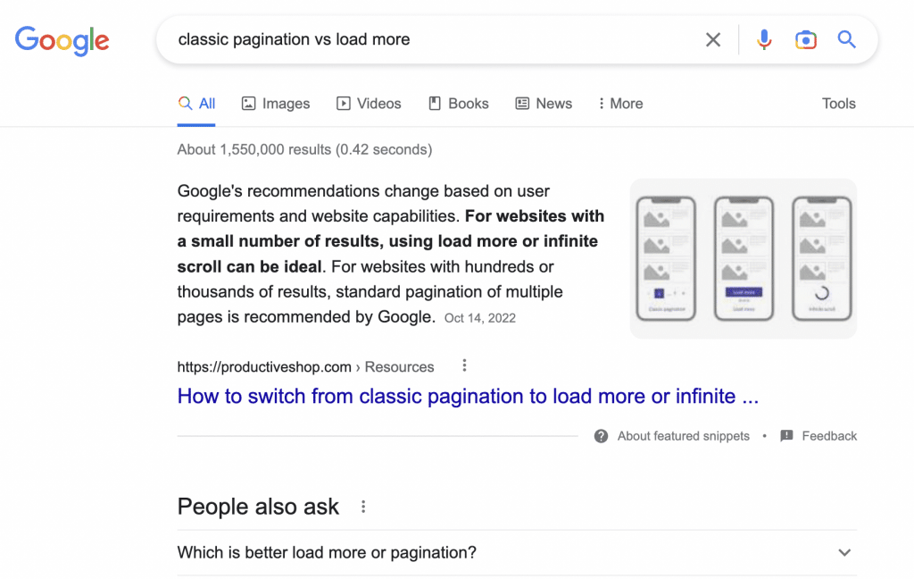 example of how leveraging FAQs in your blog posts can help increase your chances of getting a featured snippet on Google 