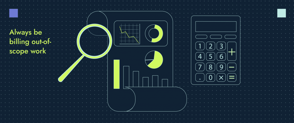 An illustration of billable hours for marketing projects