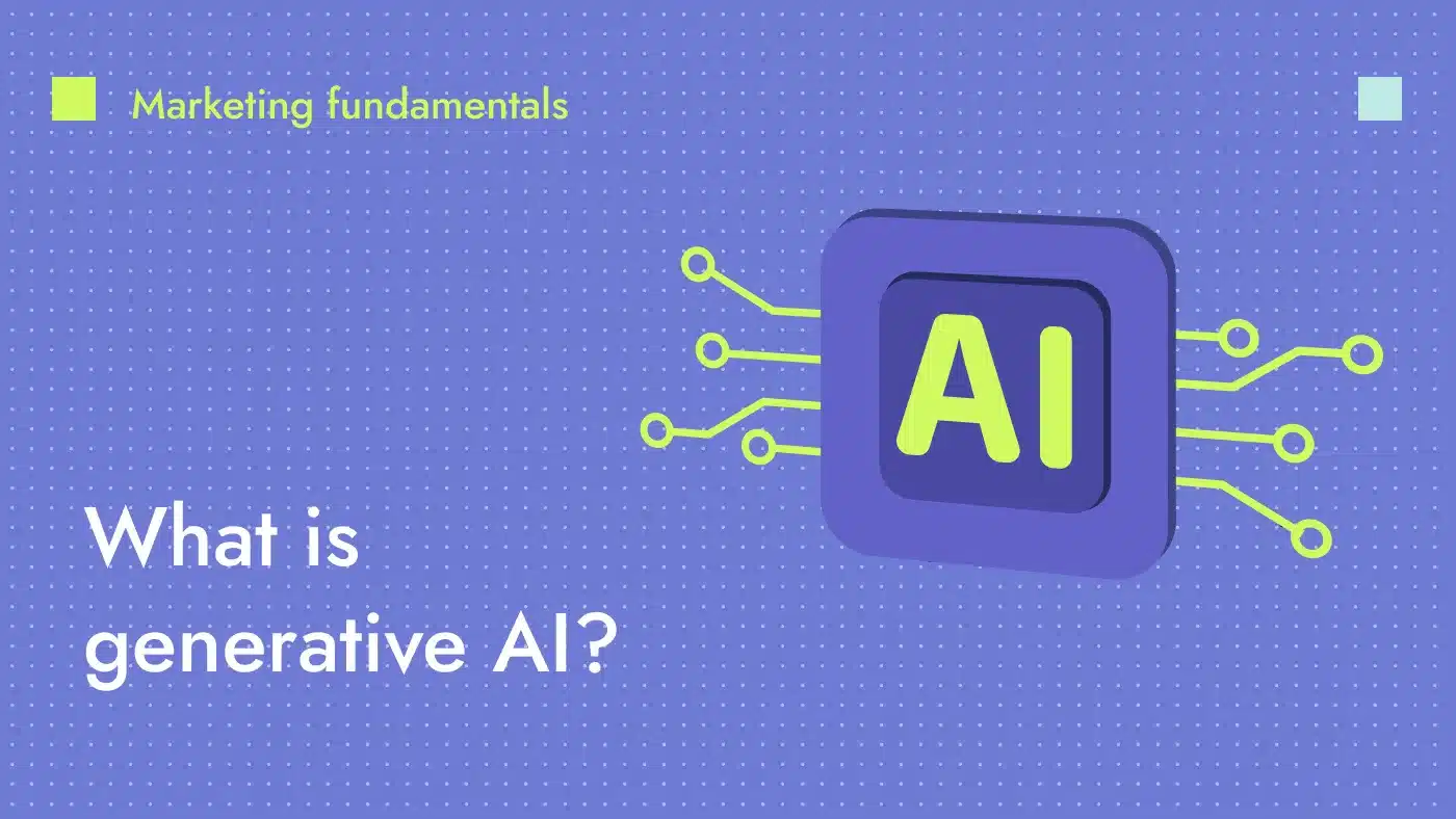 thumbnail for a blog post on what is generative AI