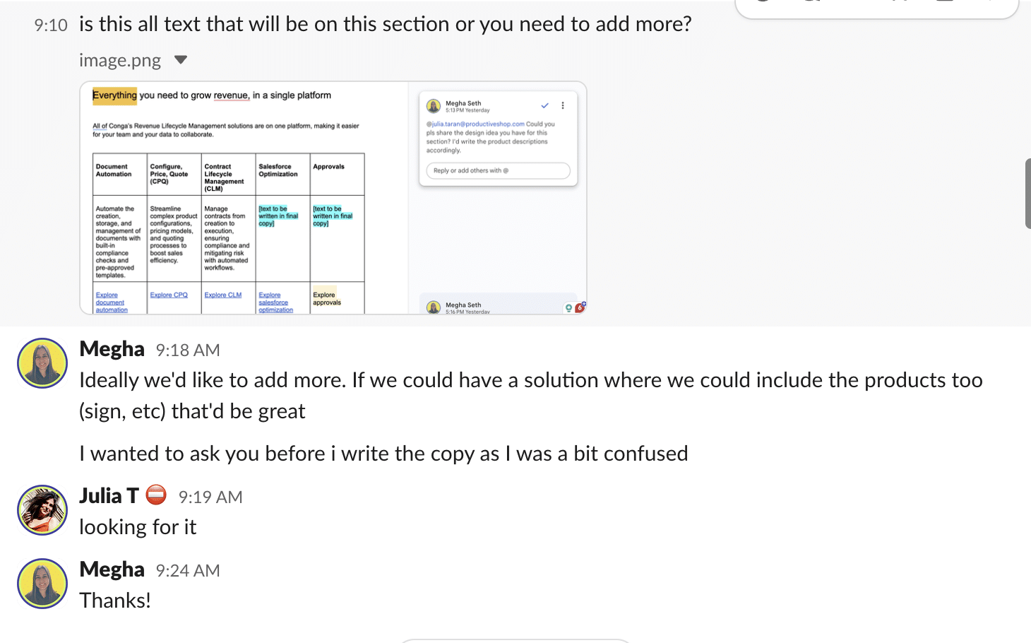 Early feedback loop between content and design teams.