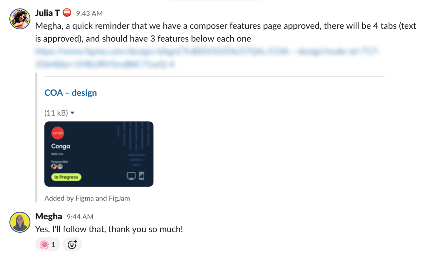 Content writer and graphic designer feedback example.