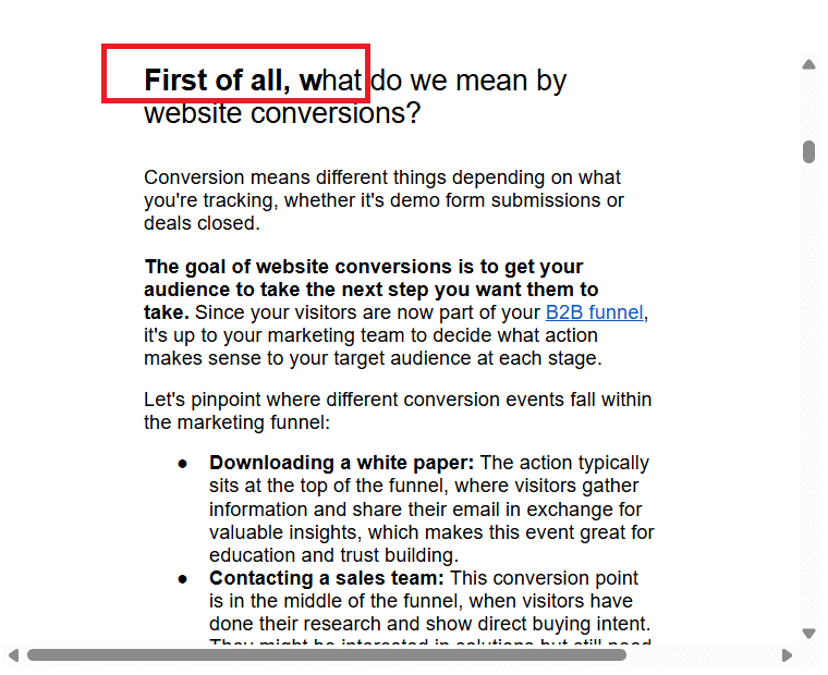 Wrong heading formatting when using Embed plugin to move Google Docs to WordPress.