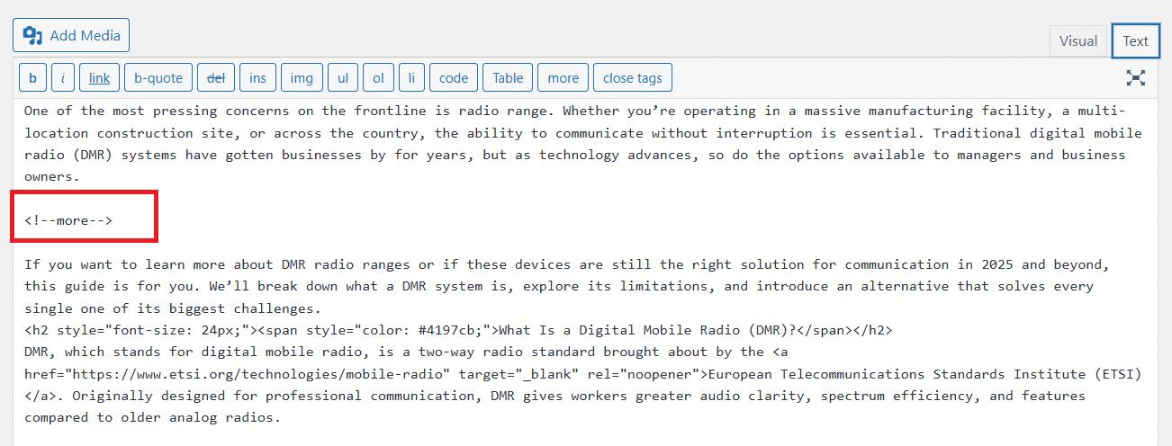 Text version of unwanted line break when copying Google Doc to WordPress.