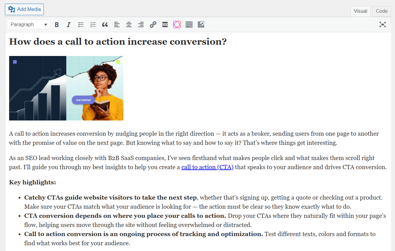 Image appears with incorrect size on WordPress.