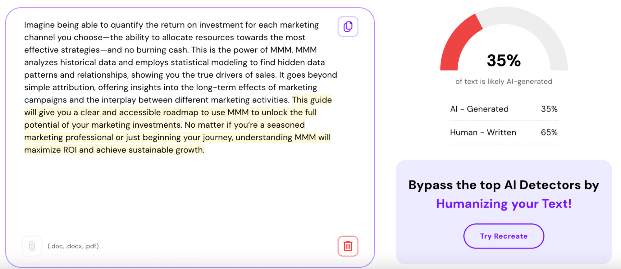 Human-edited AI-generated content tested by Smodin.