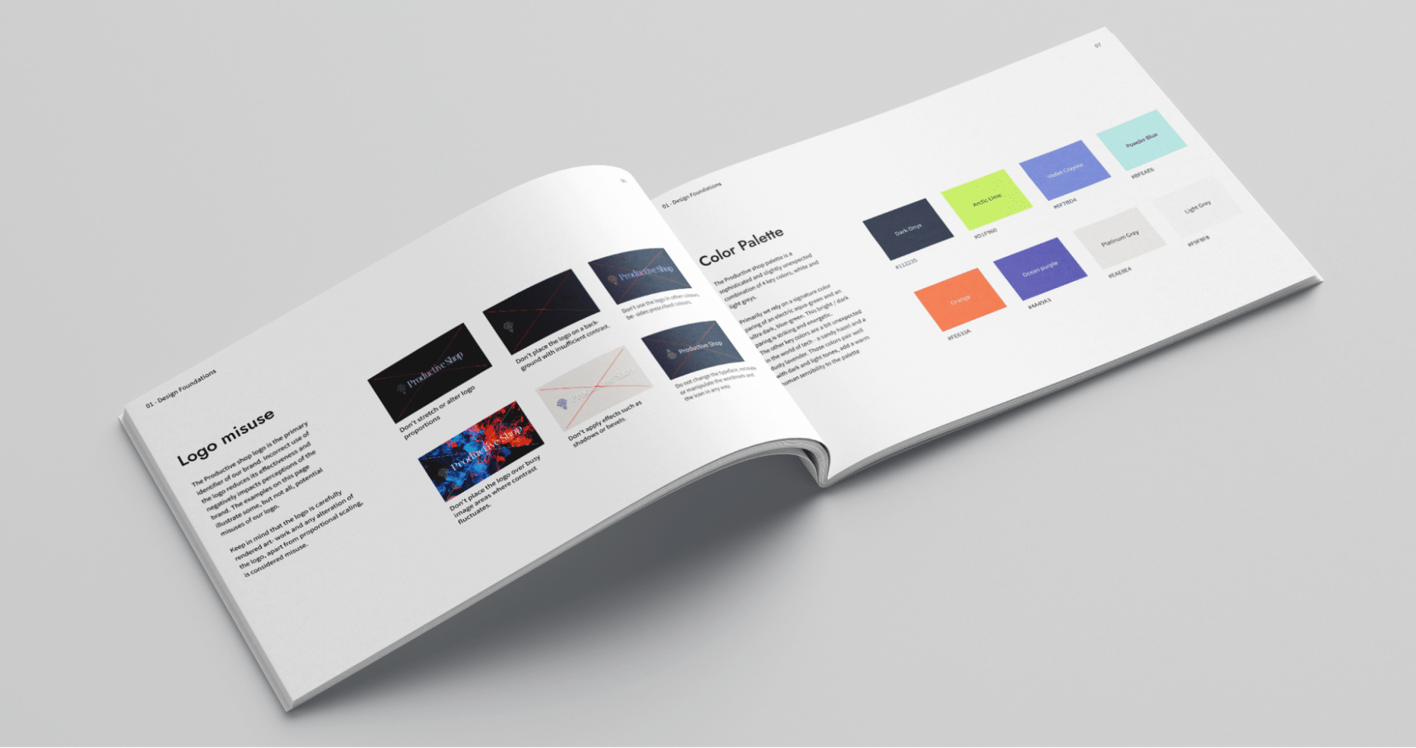 Brand book example.