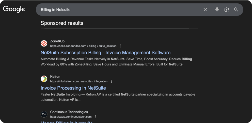 Rebuilt account structure around high-intent NetSuite queries