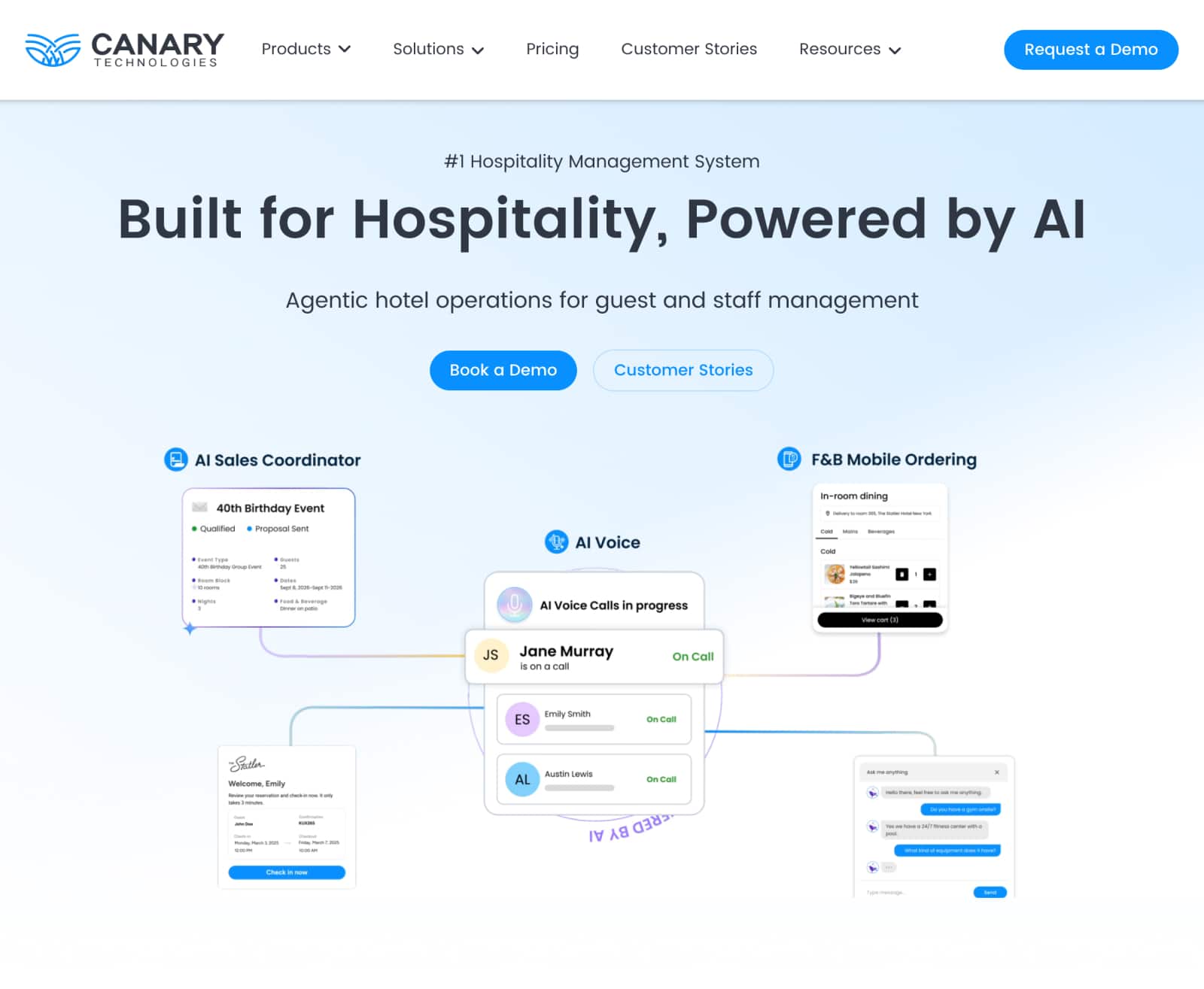 Canary Technologies homepage
