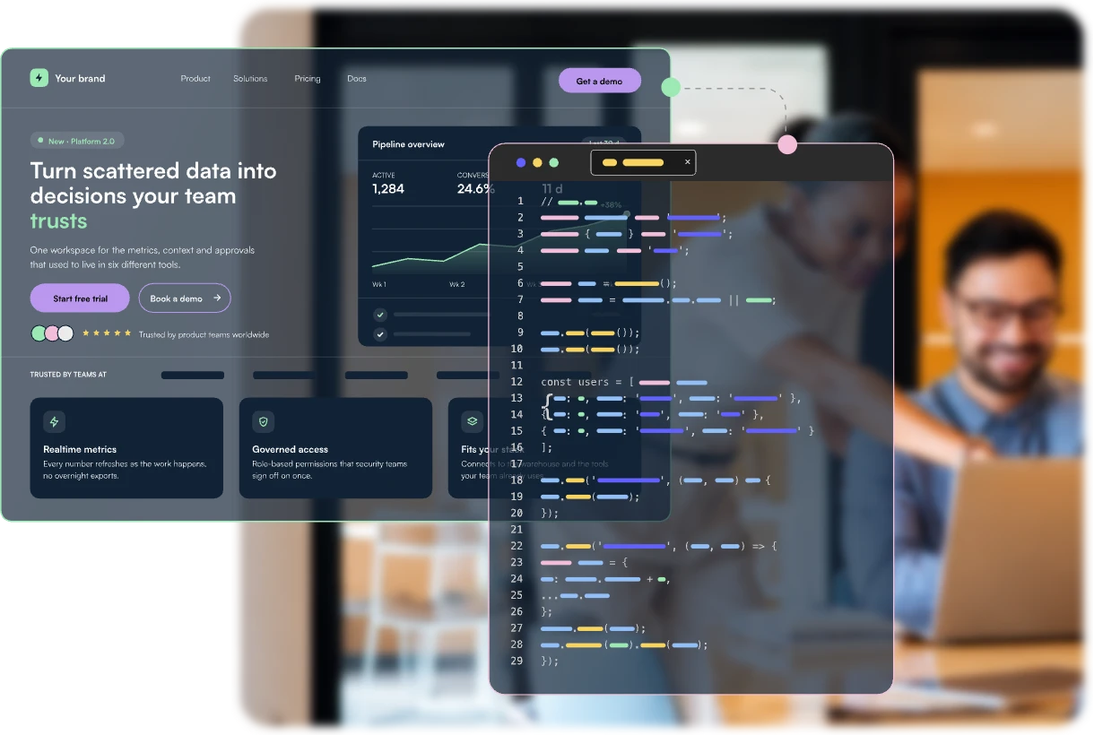 Full-service design and dev workflow built from session data