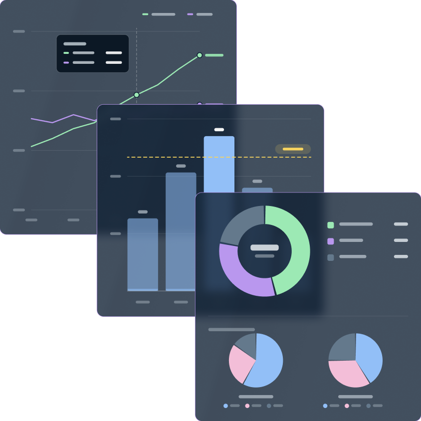 Design system — dashboard chart cards